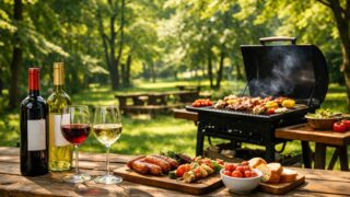 自然の中のBBQワイン会